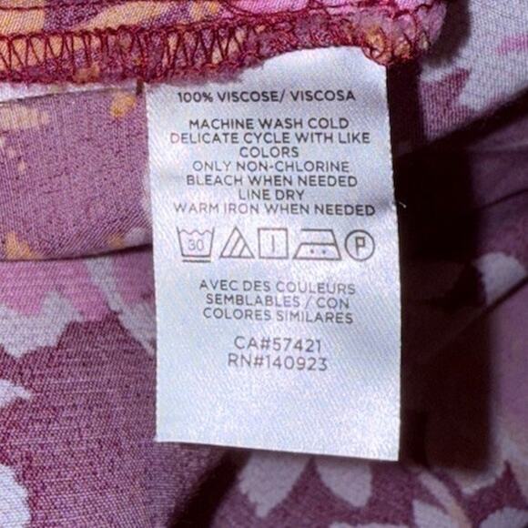 Nwot! LOFT Floral Flounce Hem Mini Skirt 100% Viscose Womens M #H49-19 - Picture 8 of 11